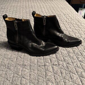 Frye Sacha Moto Shortie Black 7.5